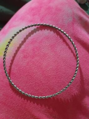 Silver-Tone Twisted Rope Bangle Bracelet - Women Jewelry